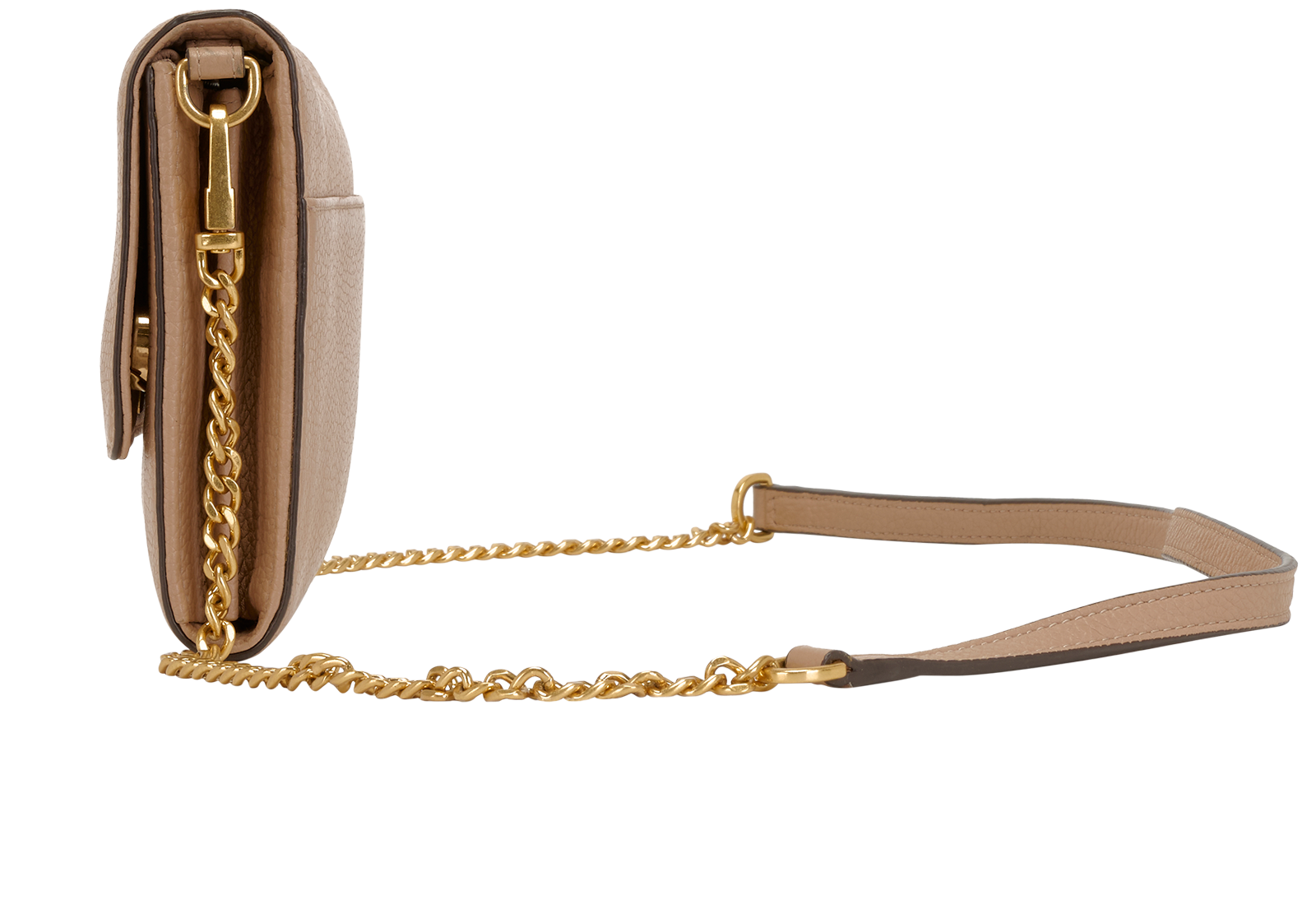 Britten Crossbody, &pound;210, Handbags, Beige, Leather, Bottom view